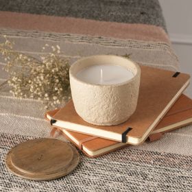 Jar Candle Ecomix Wax Fill With Wooden Lid Mimosa, 7oz
