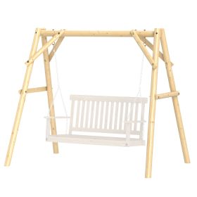 660 lbs Porch Swing Frame, A-Frame Hanging Chair Stand Only for DIY Painting, Swing Chair Stand for Backyard, Patio