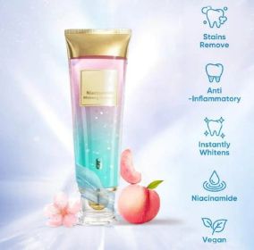 1pc Niacinamide Whitening Toothpaste, Gently Cleans Surface Residues, Brightens Teeth, Freshens Breath, Daily Care Toothpaste