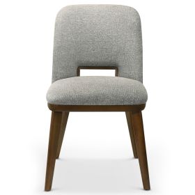 Blaken Light Grey Fabric Dining Chair (Set Of 2)