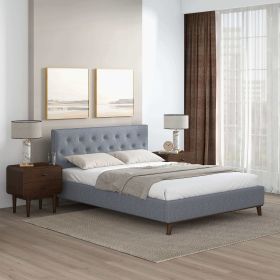 Graceville Light Grey King Platform Bed