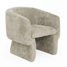 Wichita Light Brown Chenille Lounge Chair