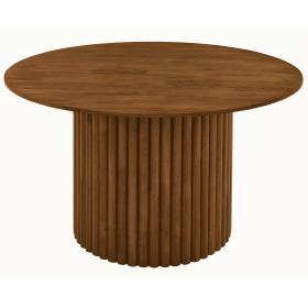 Merlin Solid Wood Walnut Round Dining Table