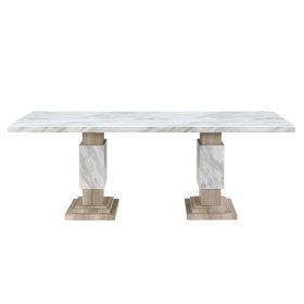 STACEY BEIGE DINING TABLE