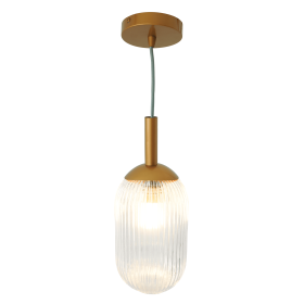 Dover Pendant Lamp - Bronze and Clear