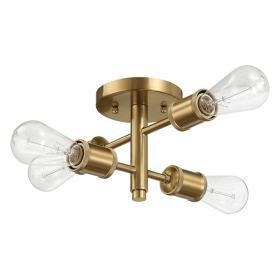 Ephemeral Four Lights Semi Flush Pendant Lamp