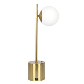 Ethereal Modern Small Brass Metal Table Lamp