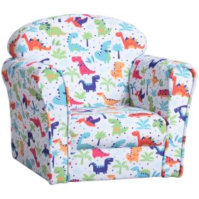 Kid's Sofa Armchair with Dinosaur Design and Thick Padding