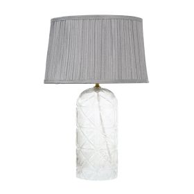 Luxora Table Lamp Gold - Clear and Grey