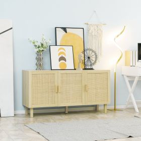 Boho Kitchen Cabinet (Option: Natural Mixed-1495x535x160 mm)